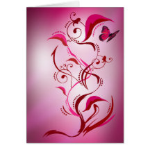 Caliope Card (Red/Pink)