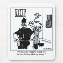 Call A Locksmith, Not a Lawyer Mousemats