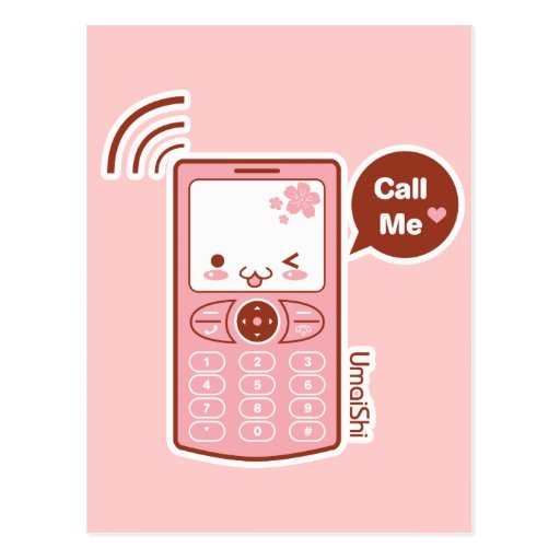 Call Me postcard