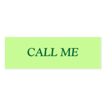 CALL ME PROFILE CARD BUSINESS CARD