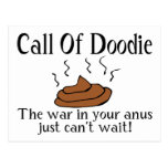 Call Of Doodie Post Cards