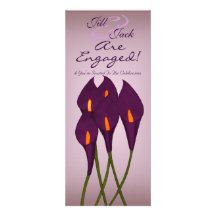 Calla Lilies (Purple) Custom Invitations