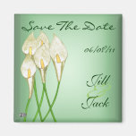 Calla Lilies (White) Save The Date Magnets