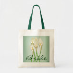Calla Lilies (White) Tote Bags