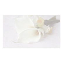 calla lilies with iris business card