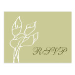 Calla Lily RSVP postcard