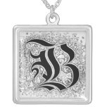Calligraphy Letter B Necklace