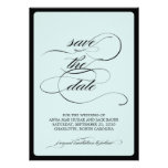 {calligraphy} save the date personalized announcements