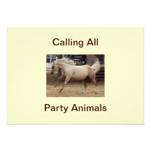 Calling All Party Animals! Invitations