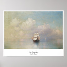 Calm Seas Ivan Aivazovsky seascape waterscape sea Poster