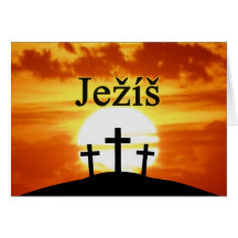 Calvary Sunrise Ježíš Greeting Card