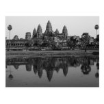 Cambodia | Angkor Wat Travel Photo B&W Postcard