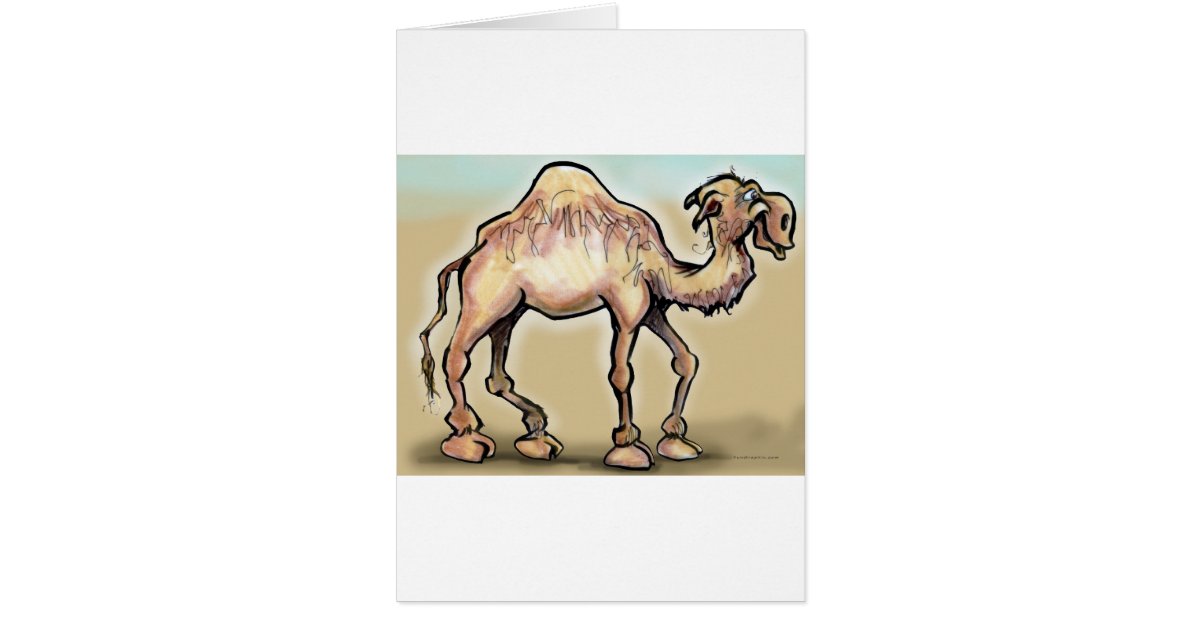 Camel Greeting Card Zazzle