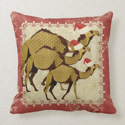 Camels Christmas Mulberry Mojo Pillow
