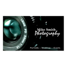 Camera Photographer double sided business cards