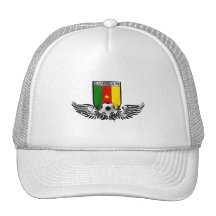 Cameroon football fans emblem shield badge hats