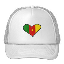 Cameroon love - I love Cameroon flag gifts Mesh Hat