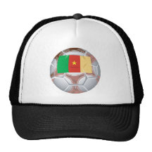 Cameroon Soccer Ball Trucker Hats