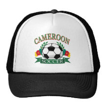 Cameroon Soccer Designs Mesh Hat