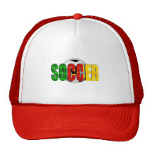 Cameroonian soccer ball flag logo gifts mesh hats