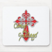 Camino de Santiago Cross Mousepads