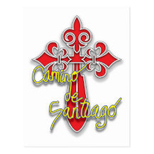 Camino de Santiago Cross Postcard