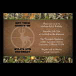 Camo Birthday Boy Invitations invitations
