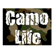 Camo Life Postcard