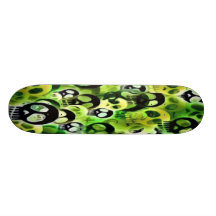 Camo Skull Skateboard