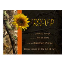 Camo & Sunflowers Post Card