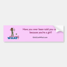 Camouflage Archery Girl - Dark Bumper Sticker