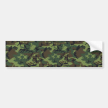 Camouflage Bumper Sticker