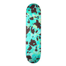 Camouflage - Mint Blue Skateboard