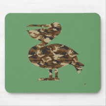 Camouflage Pelican Silhouette Mouse Mats