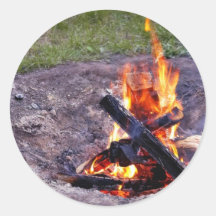 Camp Fires Stickers