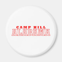Camp Hill, Alabama City Design Fridge Magnets