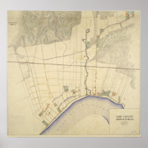 Camp Parapet Louisiana Map 1863-64 Print