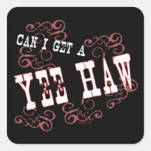 Can I Get A Yee Haw stickers