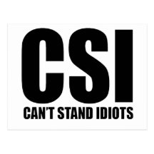 Can’t Stand Idiots. Funny and mildly insulting Postcard