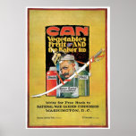 Can Vegetables, Fruit and The Kaiser Too Print