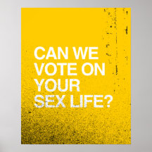 CAN WE VOTE ON YOUR SEX LIFE POSTER