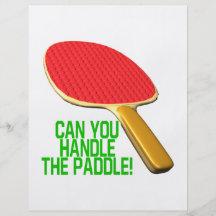 Can You Handle The Paddle Custom Flyer