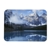 Canada, Alberta, Banff National Park, Lake Rectangular Magnet