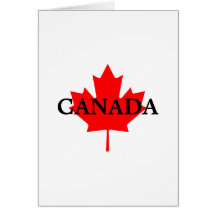 CANADA Blank Note Card