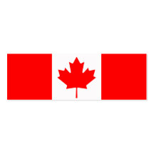 Canada - Canadian Flag Business Card Template
