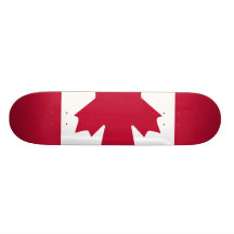 Canada Flag Custom Skate Board