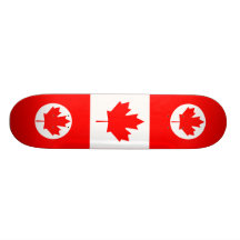 Canada Flag Design Skateboard