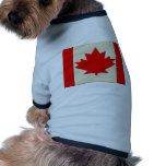 Canada Flag Dog T-shirt