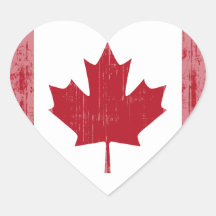 CANADA FLAG FADED STICKERS