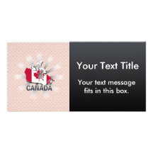 Canada Flag Map 2.0 Photo Greeting Card